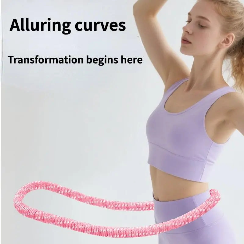 Multifunctional Hula Hoop Fitness Equipment Soft Spring Exercise Hoops Comfortable Design for Waist Protection Home Gym Kit Infinity Fitness