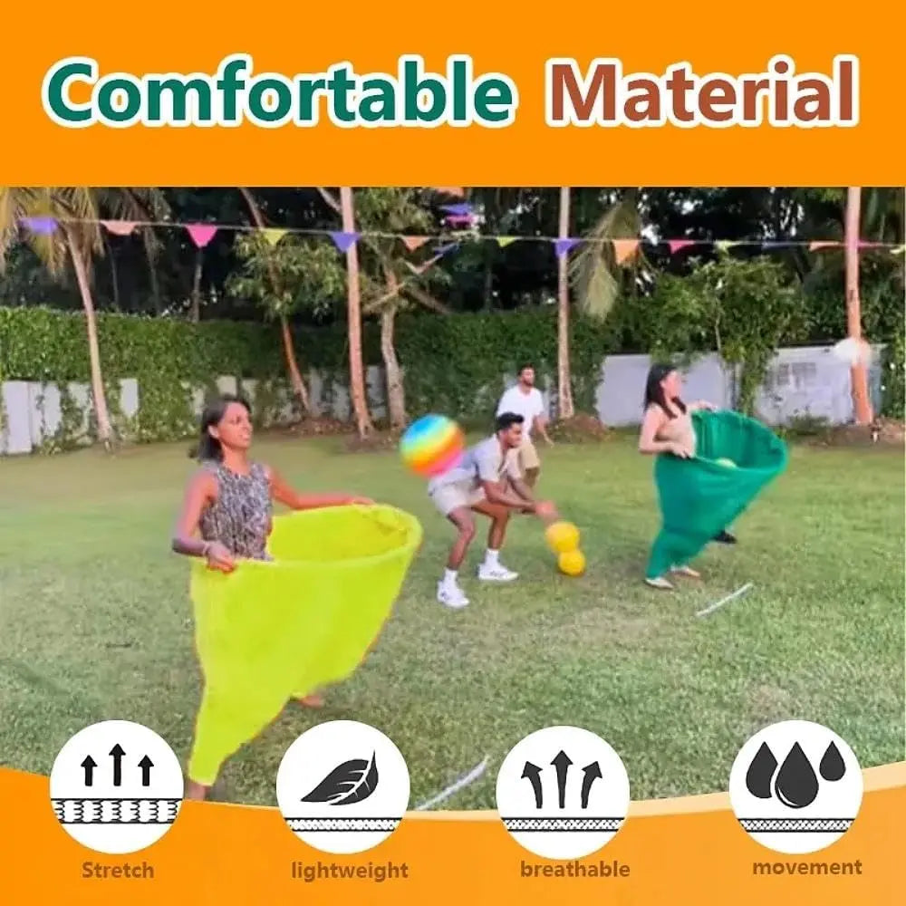 Granny Pants Yard Game Set,Oversize Granny Pants,Children'S Indoor Games,Parent-Child Game Set,Adult Outdoor, Giant Pants, with Bouncy Ball and Pump, Large Outdoor Day Family Fun Party Toss Game Excellent Gift for Children