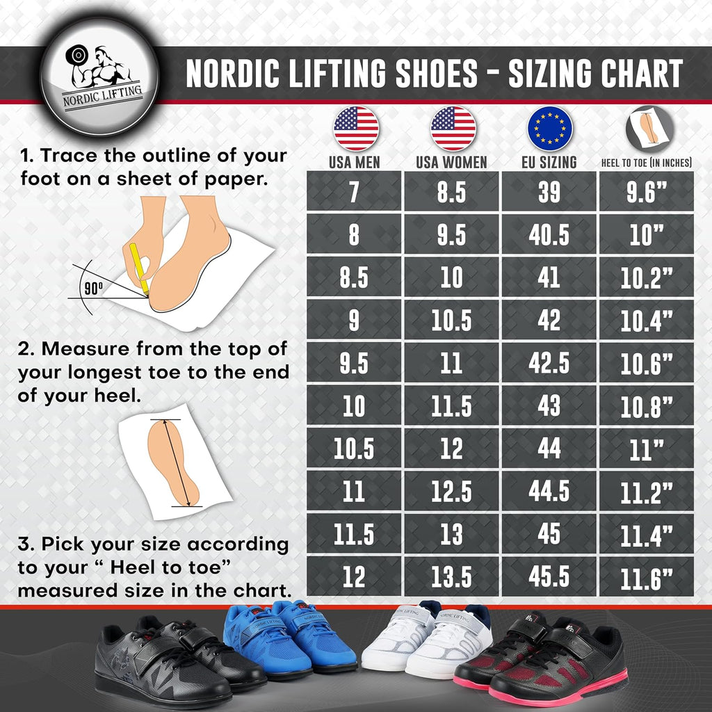 MEGIN Deadlift Shoes – Elevated Heel Gym Footwear for Powerlifting, Weightlifting & Strength Training – Non-Slip Sole Lifting Shoes for Men