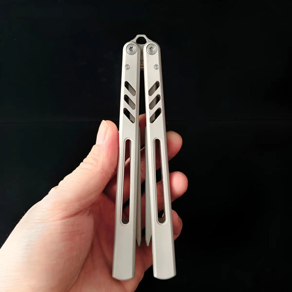 Banshu-8801Version 7075 Aluminum Butterfly Trainer 3.88Oz| Bladeless for Total Safety| Perfect for Beginners