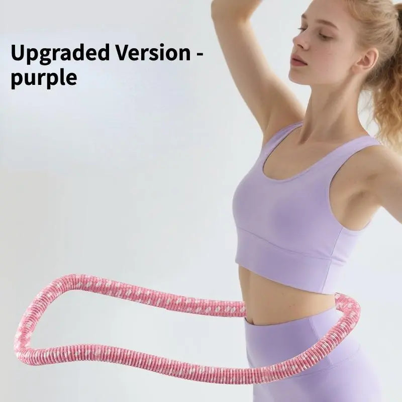 Multifunctional Hula Hoop Fitness Equipment Soft Spring Exercise Hoops Comfortable Design for Waist Protection Home Gym Kit Infinity Fitness