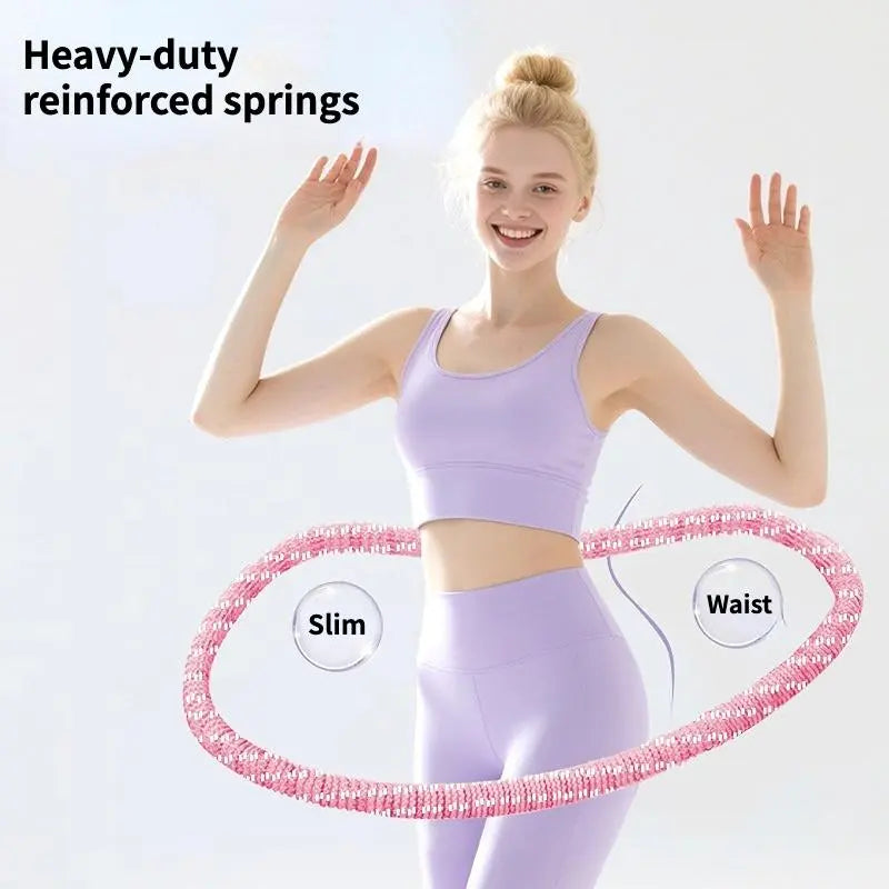 Multifunctional Hula Hoop Fitness Equipment Soft Spring Exercise Hoops Comfortable Design for Waist Protection Home Gym Kit Infinity Fitness